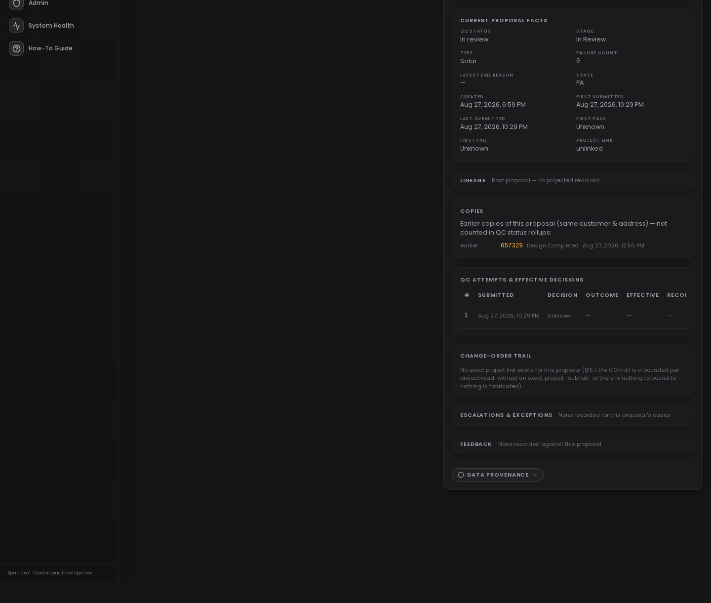 QC claimed case — design image and remaining checks