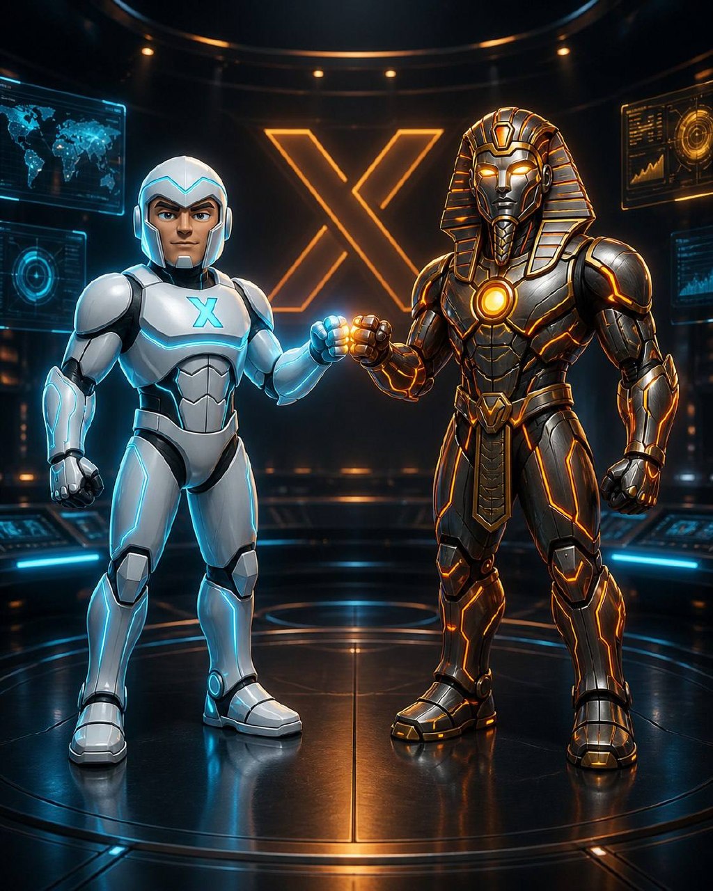 Sphinx and Sparky — the two Spartan Ops agents